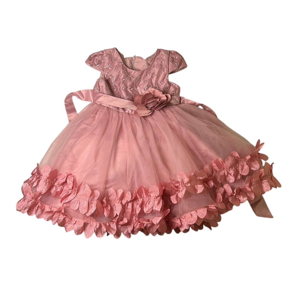 Barbie Core Pink Floral Tulle Dress Girls | Paris Hilton Trisha Paytas Y2K Style
